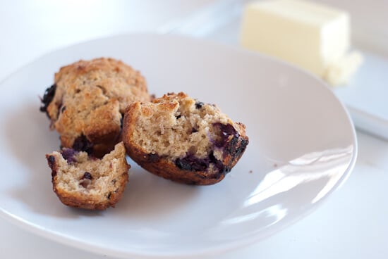 baked blueberry muffin