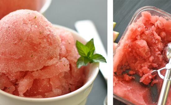 watermelon-mojito-sorbet-recipe watermelon sorbet