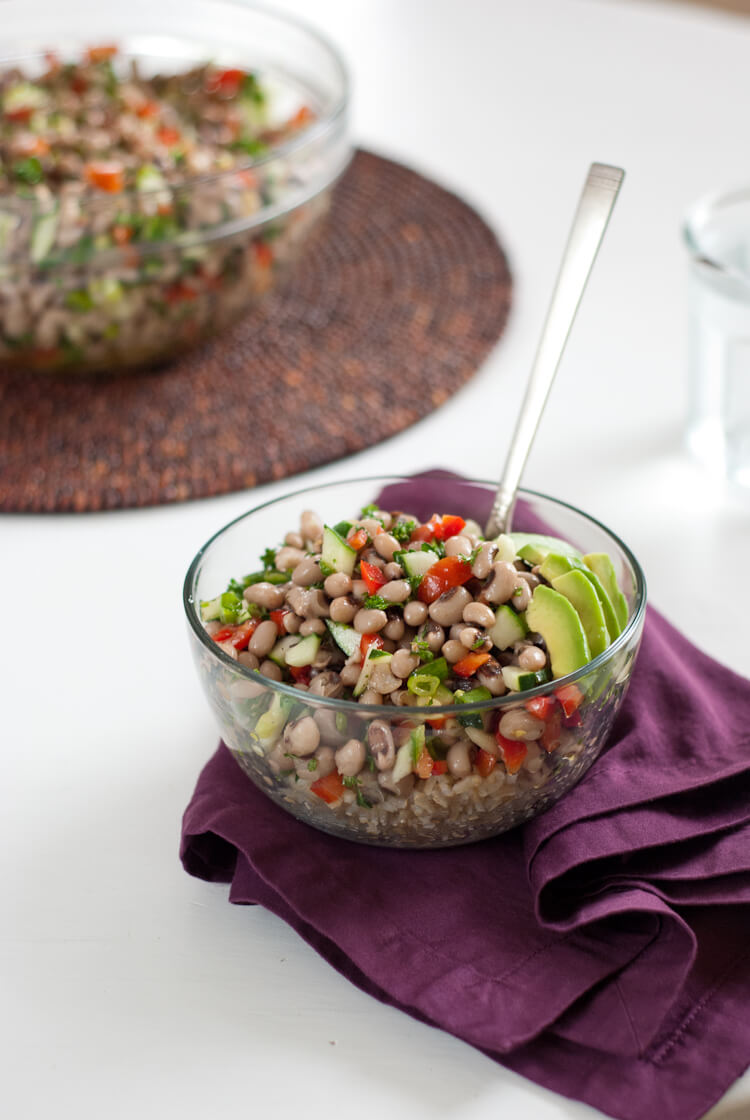 African black-eyed pea salad