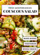 fresh mediterranean couscous salad