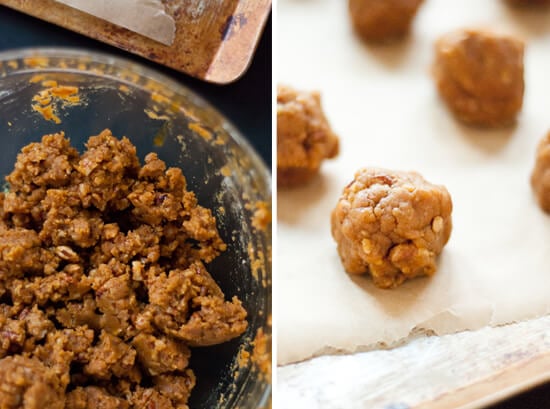 Pumpkin pecan polvorones cookie dough