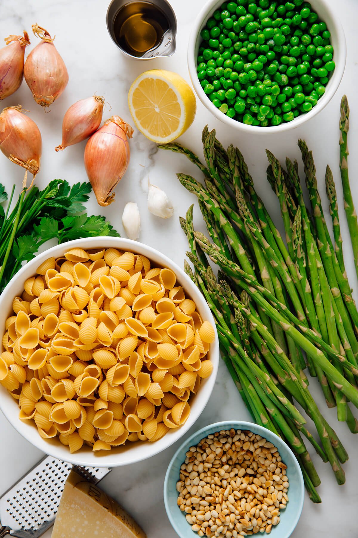 spring pasta ingredients