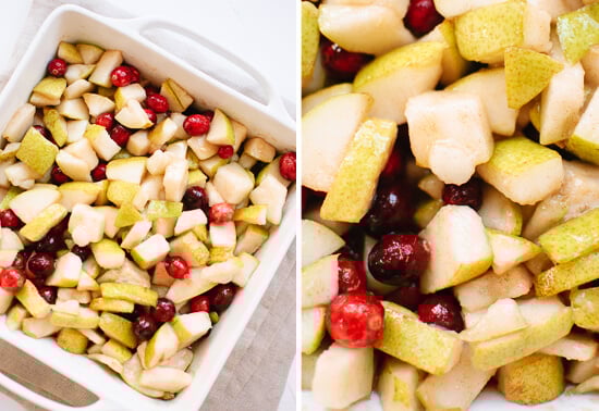 pear and cranberries