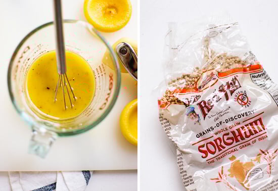 sorghum and lemon dressing