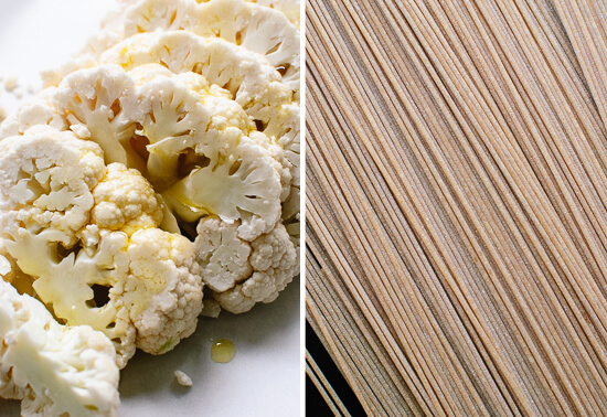 cauliflower and spaghetti