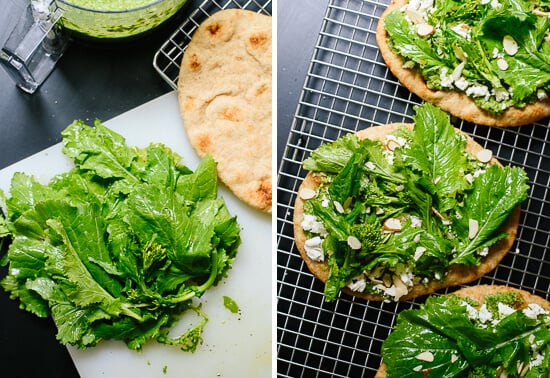 how to make broccoli rabe naan
