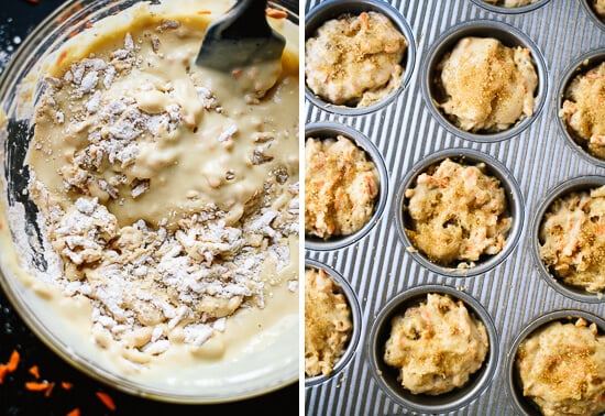 carrot muffin batter