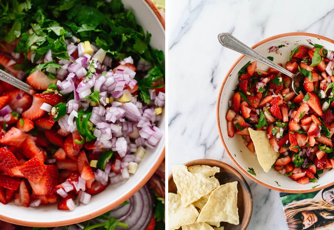 how to make strawberry salsa