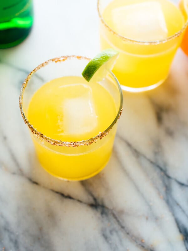 Delicious, fresh mezcalita recipe made with fresh orange and lime juices! Get this #cocktail #recipe at cookieandkate.com