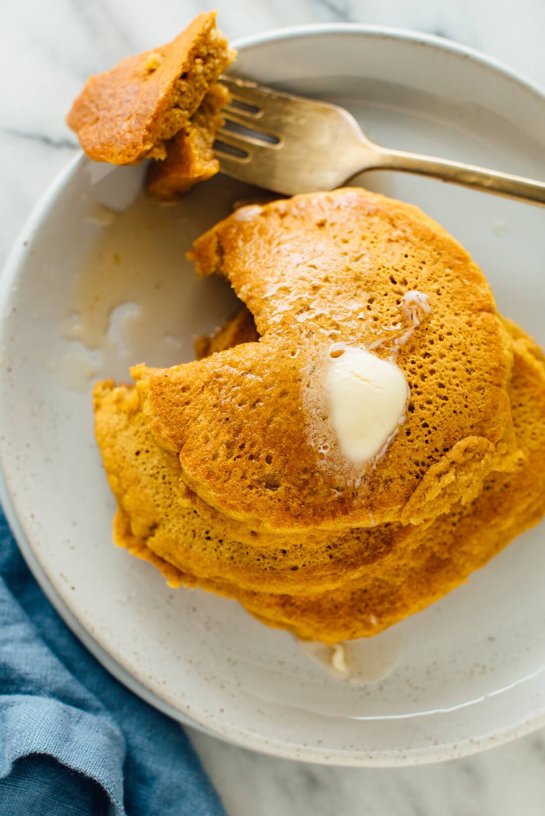 healthy pumpkin pancakes recipe