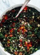 wild rice and kale salad recipe close-up