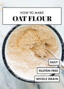 homemade oat flour