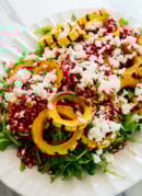 delicata squash salad with balsamic dressing