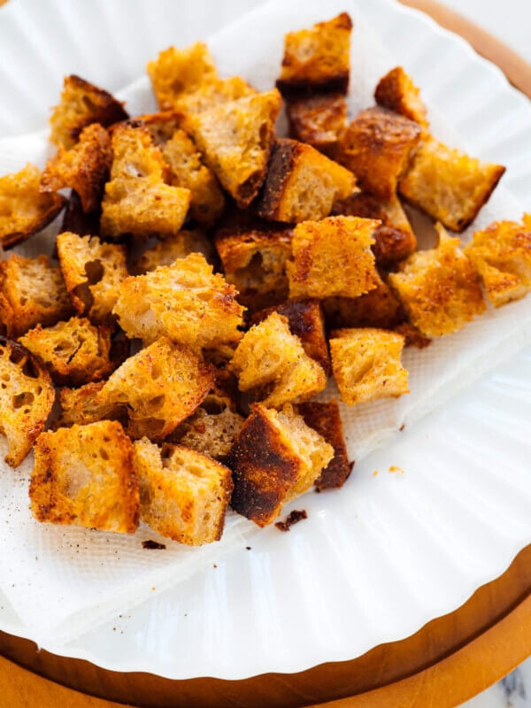 homemade croutons