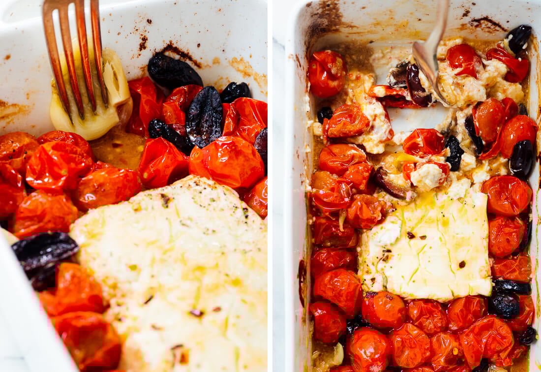 how to make baked feta dip