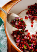 pomegranate salsa spoonful