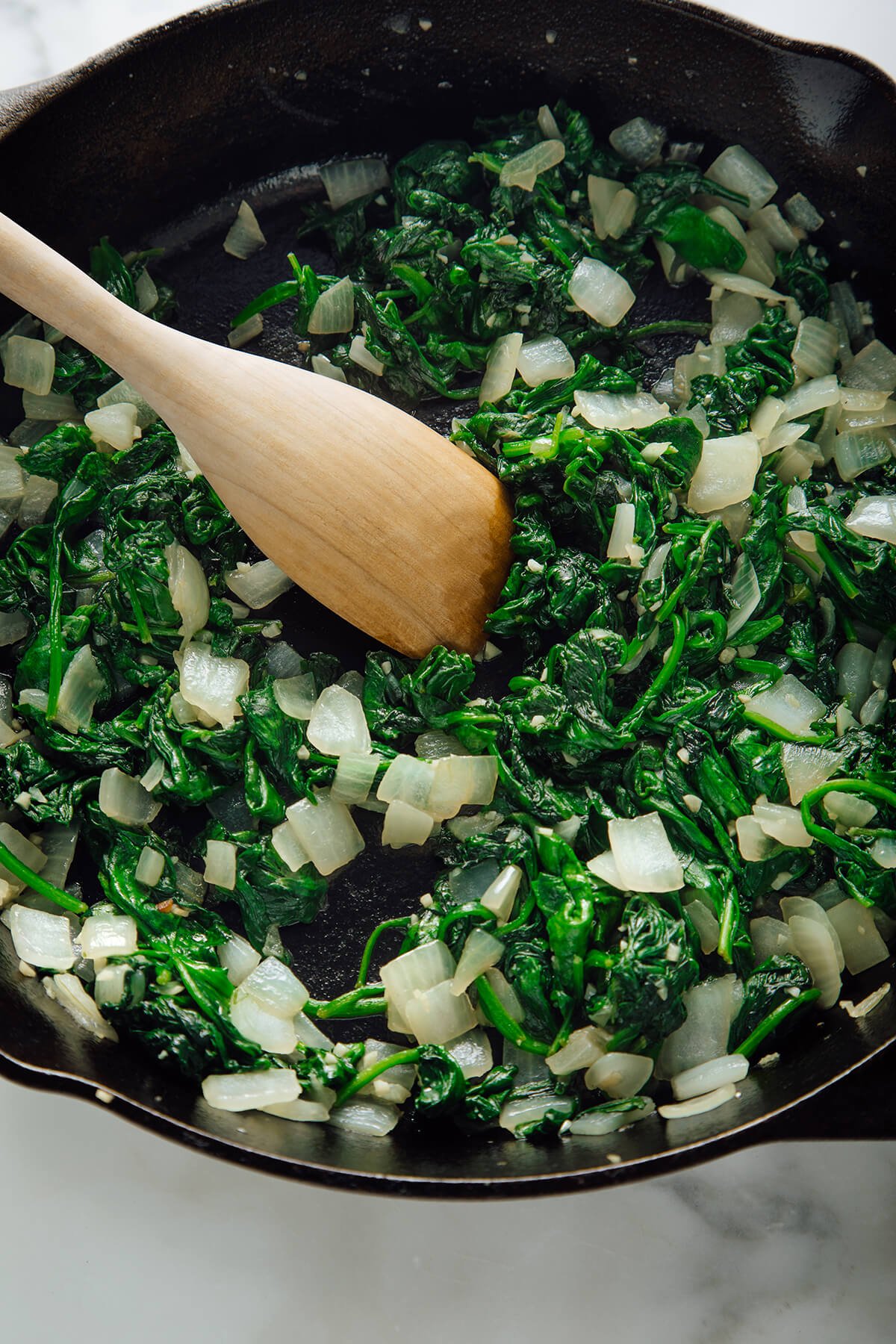 sautéed spinach mixture