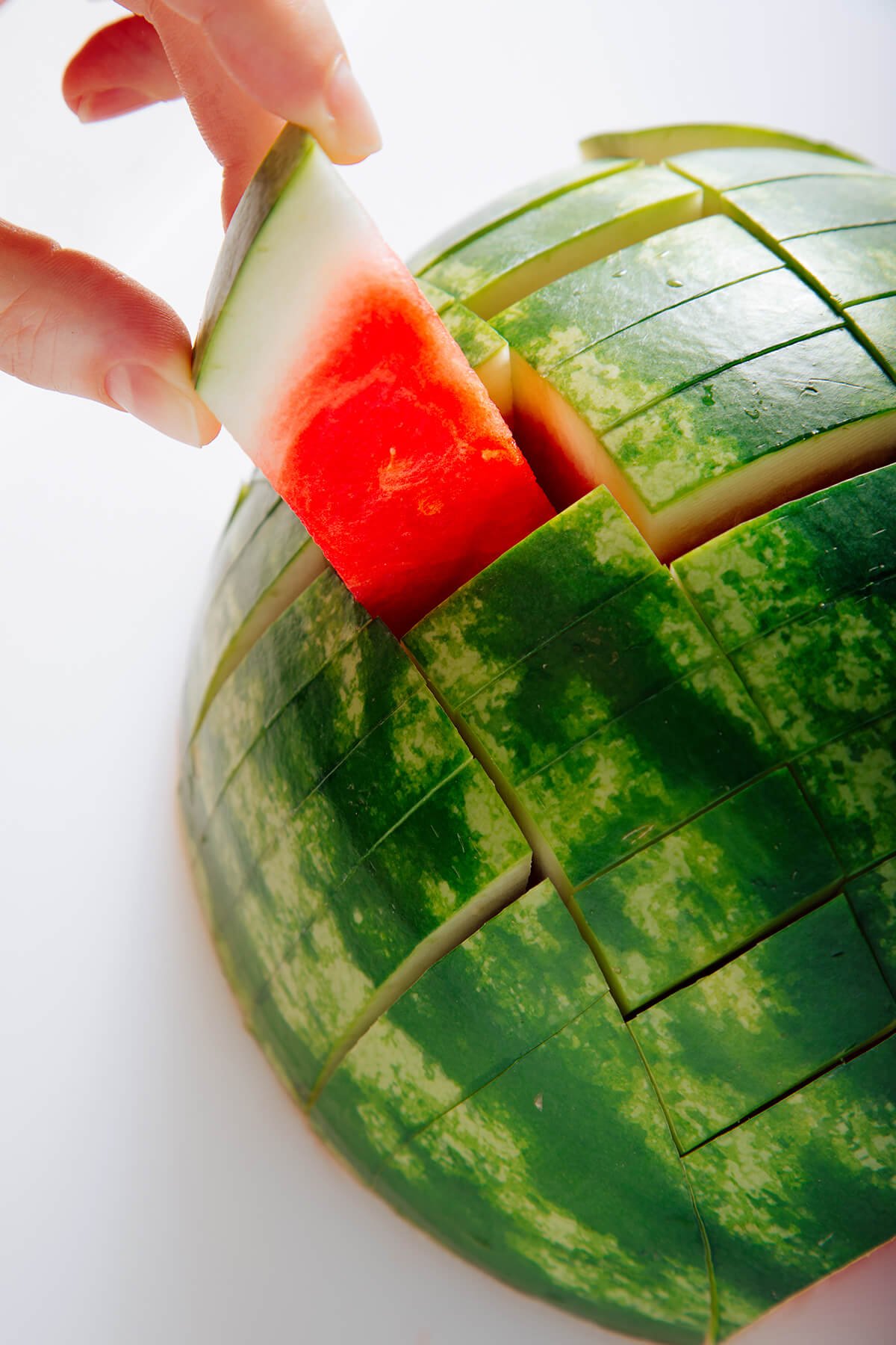 how to cut watermelon sticks