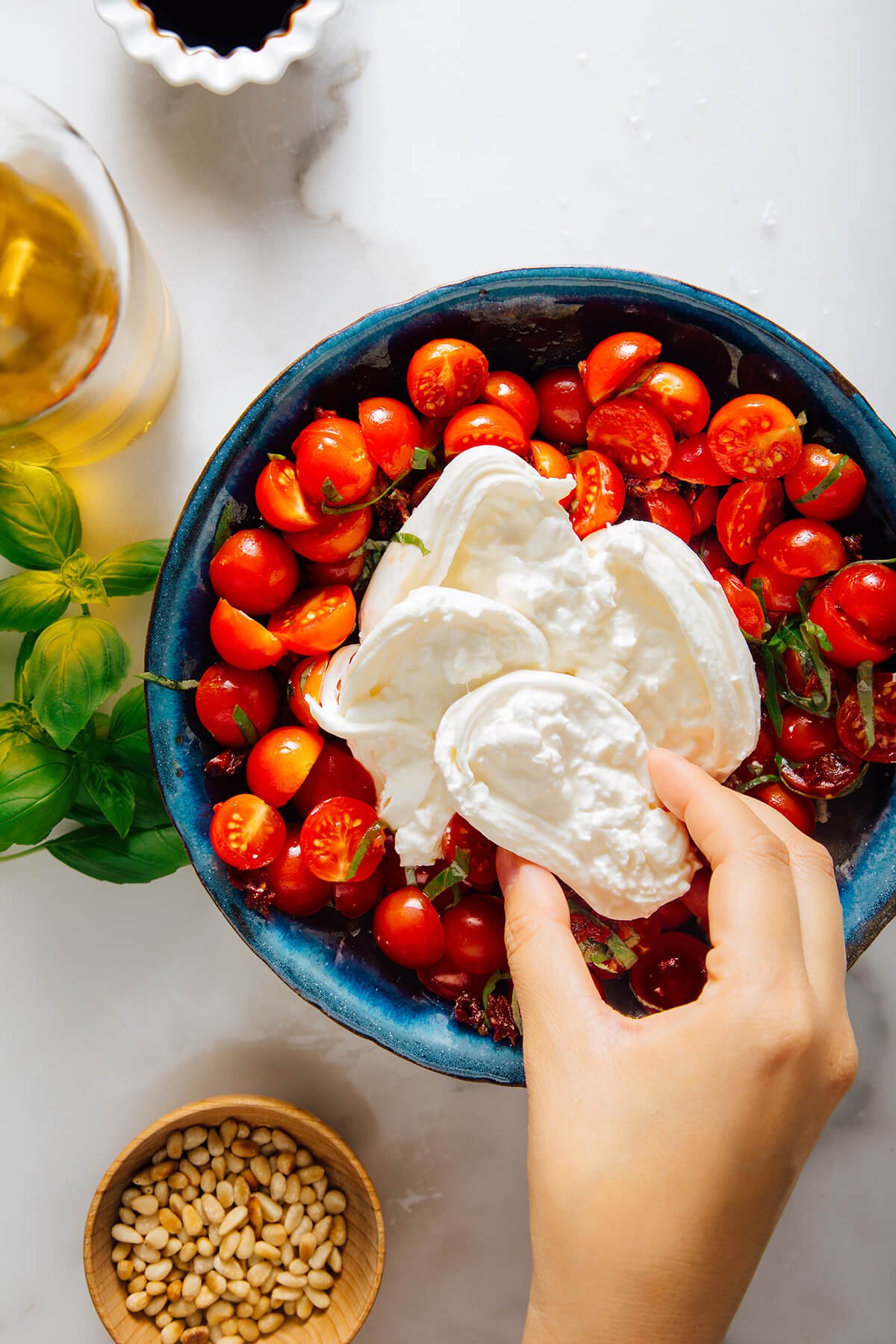how to make burrata dish