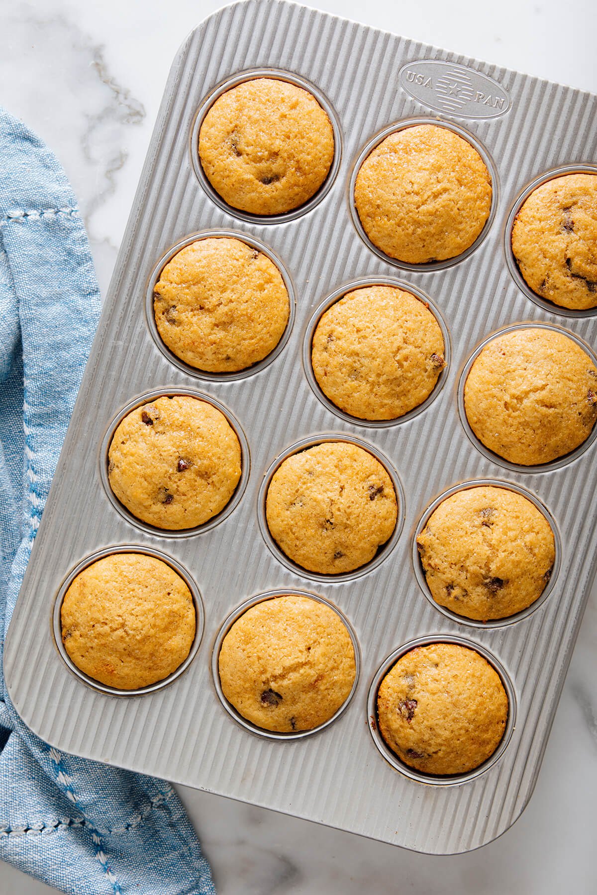 baked chocolate chip muffins