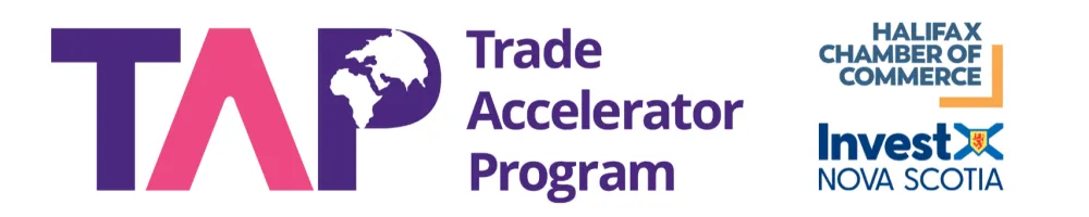 TAP Partner logos - TAP, Halifax chamber of Commerce & Invest Nova Scotia