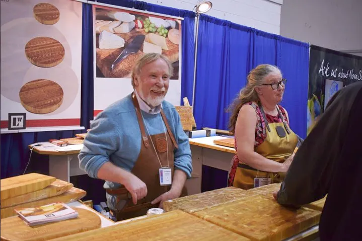 Larche Wood staff working at a Trade Show