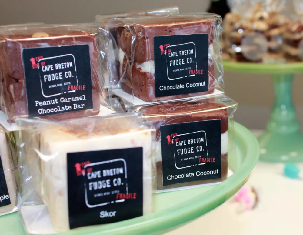 Four flavours of Cape Breton Fudge