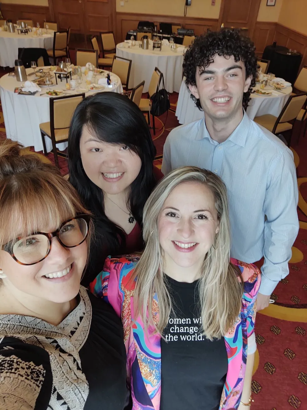 EnPoint staff at a formal dinner