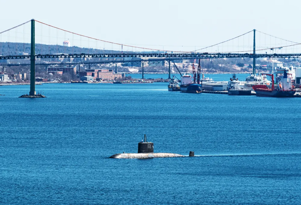 Submarine in Halifax Harbour