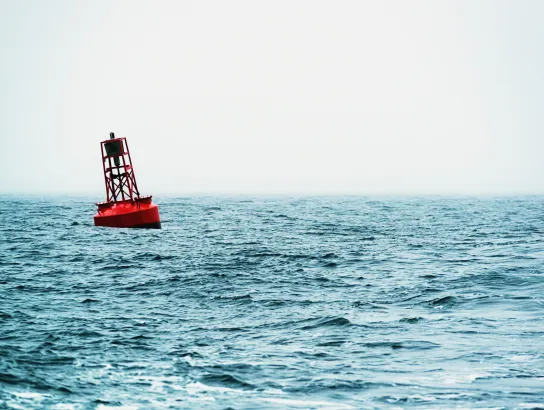 Buoy in the ocean