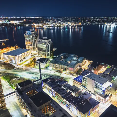 Halifax, Nova Scotia at night