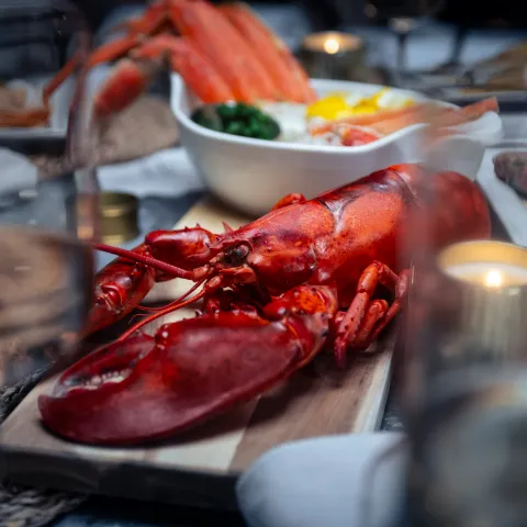 Nova Scotia Seafood Cooked Lobster on Board