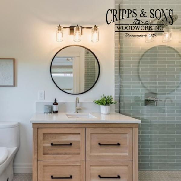 Bathroom cabinets made by Cripps & Sons Woodworking 1
