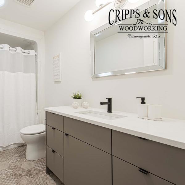 Bathroom cabinets made by Cripps & Sons Woodworking 5