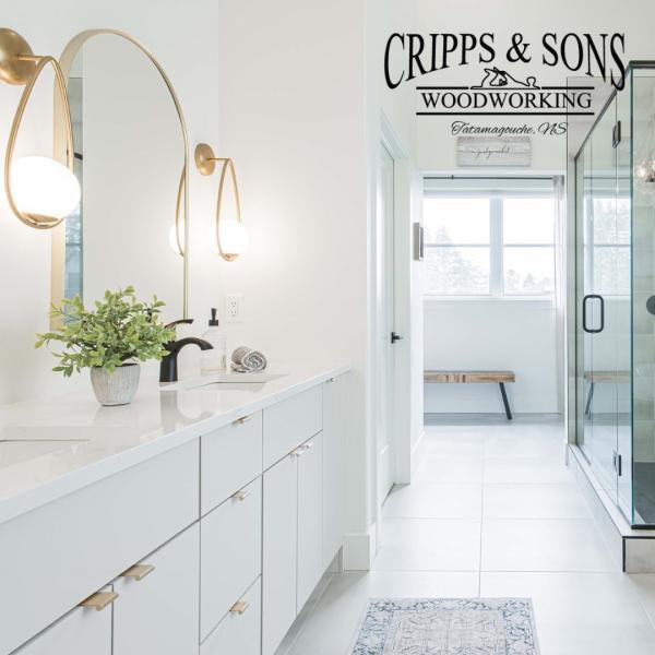 Bathroom cabinets made by Cripps & Sons Woodworking 6