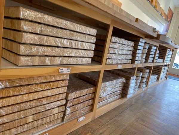 1 - Cutting board stock in Larch Wood's Wolfville store