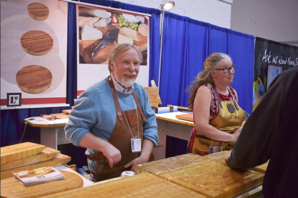 Larch Wood staff at a trade show