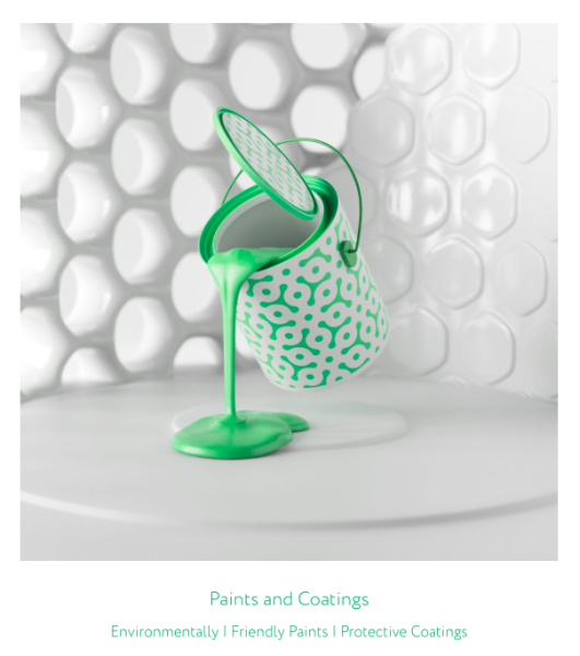 Graphic depicting OzoneBio's Paints and Coatings Environmentally | Friendly Paints | Protective Coatings