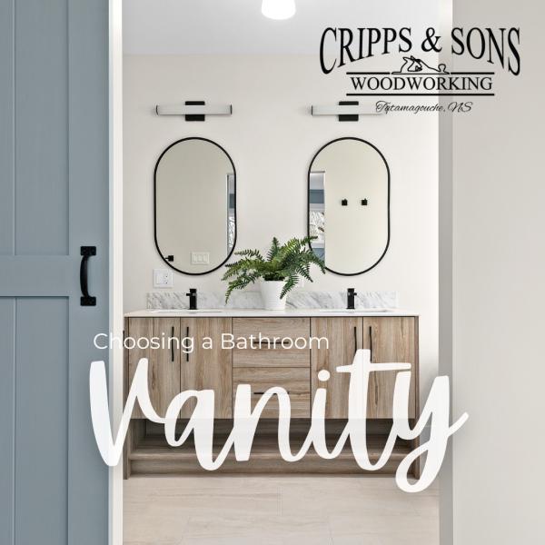 Cripps & Sons Vanity: Double vanity with two sinks, two mirrors