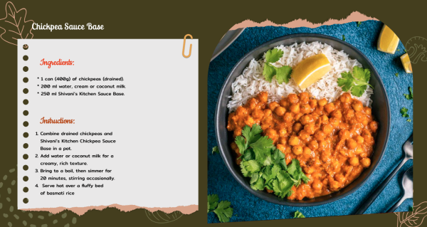Recipe for chickpea sauce base