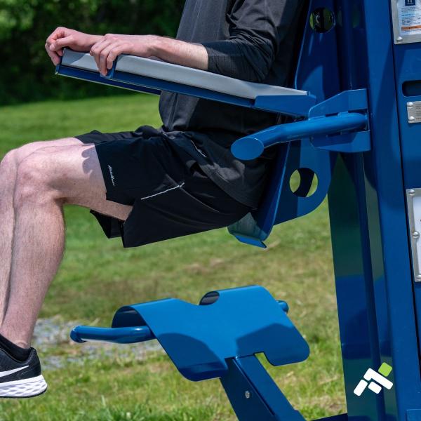 Man exercising outside