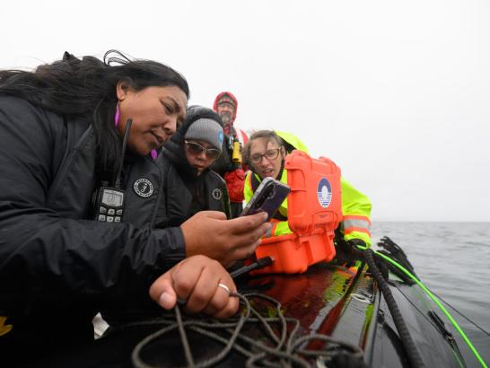 Ocean Sonics on the water