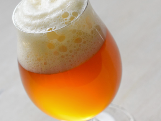 Non-alcoholic beer in a glass