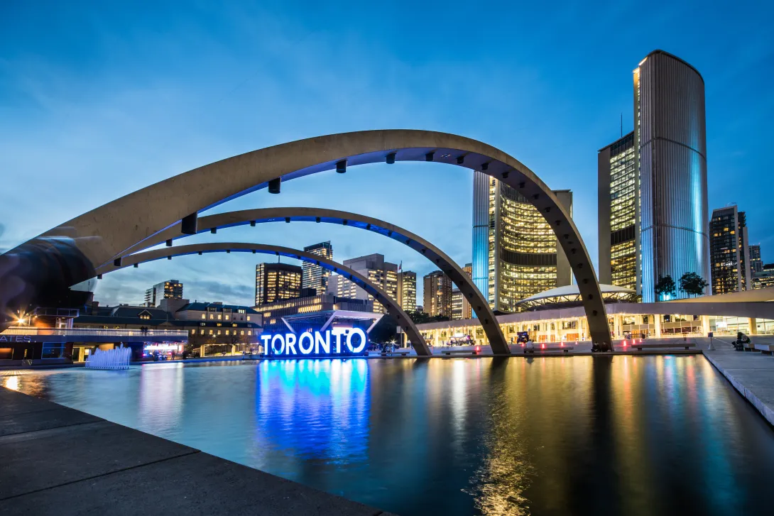 Toronto Ontario City Hall Skyline