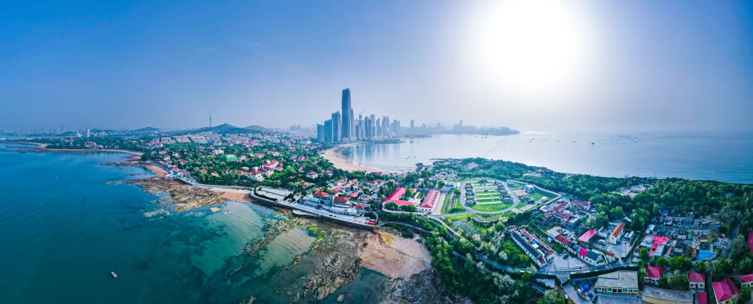 Aerial view of Qingdao 