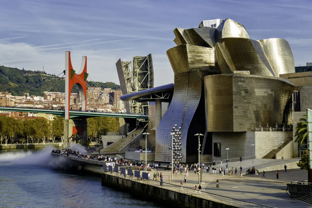 Bilbao, Spain. Photo of Guggenheim.