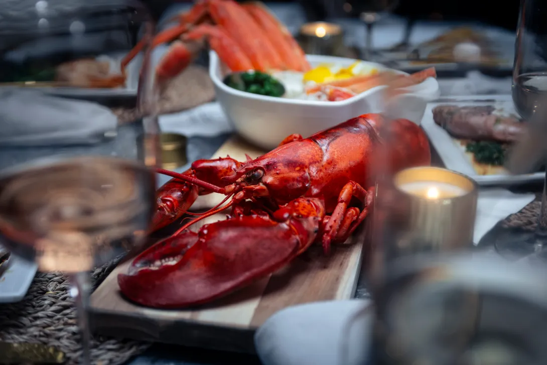 Nova Scotia Seafood Cooked Lobster on Board